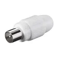 Koax Stecker TV SAT Koaxial Antennenstecker Kupplung Schraubbefestigung