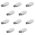 10x Antennen Stecker IEC KOAX gerade Koaxial TV männlich SAT kaoxial HD Kabel