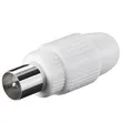 5 Stück Koax Stecker Antennenstecker IEC Kupplung TV SAT Kabel Digital HDTV 3D