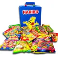 Haribo Saure-Box Box mit saurer Fruchtgummi-Mischung 12 er Mischung plus Haribo Tragebox