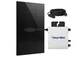 SUNNIVA Balkonkraftwerk 460W BIFAZIAL FULLBLACK komplett Steckdose, (HOYMILES 400 Watt Wechselrichter, PV Solaranlage Komplettset, 1x 460W N-Type Glas-Glas Bifacial Solarmodule, 5m Kabel)
