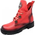 2 Go Fashion Damen Schnürboot rot - Rot - 36