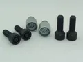 H&R Felgenschlösser Felgenschloß 4 Stk. schwarz M14x1,5x47 Kugelbund R13