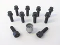 H&R Radschrauben +Schloss 1SET schwarz M14x1,5x47 Kugel R13 B1454703SET|6
