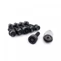 RADSCHRAUBEN KUGELBUND UNBEWEGLICH SCHWARZ SET M14X1,5 SCHAFTLÄNGE SW /