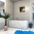 Acquavapore - Whirlpool Seniorenwanne Mit Tür S17-eh-wp-r 75x150cm