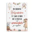 Dankeskarte HEBAMME eine einzigartige Hebamme Postkarte Geschenk