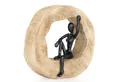 Moritz Skulptur Frau posierend, Holz, Tischdeko, Fensterdeko, Wanddeko, Holzdeko, Weihnachtsdeko