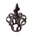 Deko-Impression Dekoobjekt Kleinere, sehr stabile Dekokrone massiv Rost 14 cm hoch (1 St)