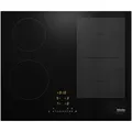 MIELE Induktions-Kochfeld "KM 7466 FL 125 Edition", schwarz, B:62cm H:5,1cm T:52cm, Kochfelder, Mit 4 Kochzonen inkl. 1 leistungsstarken PowerFlex-Kochbereich
