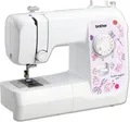 Brother KE14S Little Angel - Nähmaschine mit Fingerschutz (14 Stiche), Weiß, Ros