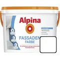 Alpina Fassadenfarbe 2,5 l Weiß Matt Außenfarbe Wandfarbe Wasserabweisend