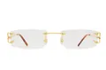 CARTIER CT0092O Gold Piccadilly Brillengestell Brille Sonnenbrille Sunglasses
