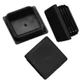 50x Lamellenstopfen Vierkantrohrstopfen 40x40 mm (Außen) SCHWARZ (0.36€/1Stk)