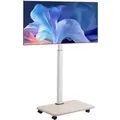 VEVOR rollbarer TV-Ständer TV-Wagen für 812,8-1778 mm TVs bis zu 45 kg, 25° Links-Rechts-Drehung & höhenverstellbare TV-Halterung mit Regal für Ecke Schlafzimmer Wohnzimmer (max. 600 x 400 mm)