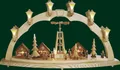 Schwibbogen Weihnachtsmarkt Elektrisch Lichterbogen Erzgebirge Seiffen NEU 01008