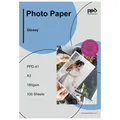 100 x A3 Inkjet Premium Fotopapier 180g Hochglänzend, Sofort Trocken und Wass...