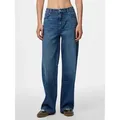 pieces Weite Jeans PCSILKE MW WIDE JEANS MB NOOS BC blau 32