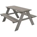 Ml-Design Kindersitzgarnitur, Grau, Holz, 4-Sitzer, Rechteckig, A-Form, Gartenmöbel, Kinder-Gartenmöbel