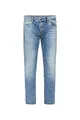 Camp David NI:CO Herren Jeans Regular Fit Stretch Light Vintage | gerades Bein, mittlere Leibhöhe, Five-Pocket & Zip-Fly, 3D-Knitter, orange Kontrastnähte und komfortabler Sitz 38 34