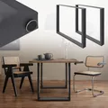 Tischbeine Tischkufen Tischgestell Tischuntergestell Stahl 70 x 72 cm Anthrazit