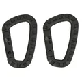 MFH 2er Pack Karabiner aus Plastik D 7 mm x 8,5 cm Karabinerhaken für Ausrüstung Outdoor Survival Camping