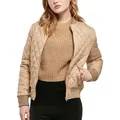 Urban Classics Ladies - DIAMANT BOMBER Steppjacke beige - S - Beige - S