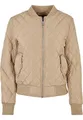 Urban Classics Women's Ladies Diamond Quilt Nylon Jacket Jacke, unionbeige, S