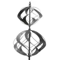 XXL 3D Windrad Windspinner "Windtulpe" magisch Windspiel Metall H:183cm Garten