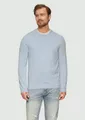 s.Oliver Longpullover Strickpullover Baumwollpullover mit Logo-Stickerei