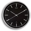 Maul Wanduhr Maulfly, Aluminium, analog, Funkuhr, Ø 30,5 cm, schwarz