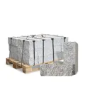 Granitrandsteine Granitmauersteine Granit Randstein Mauerstein Stein Garten Rasenkante Naturstein Palisade Steine Gespalten Gesägt Grau 40x20x15cm 1.000kg / 1 Palette