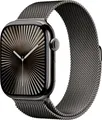 Apple Watch Series 10 GPS + Cellular 46mm Titangehäuse Milanaisearmband Schiefer S/M