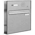 1er Premium Edelstahl Zaun Durchwurf Briefkasten Anlage Klingel A4 Postkasten