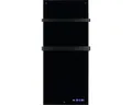 Infrarotheizung EUROM Sani 600 46,5 x 115 cm schwarz 600 W mit Wi-Fi und 2 Handt