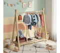 Bellabino Kleiderständer Ryck für Kinder im Tipi-Design, Kindergarderobe mit Kleiderstange & Schuhablagefläche