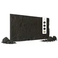 HEXIM Steinoptik Felsen Platten 1 Stück 120x60cm PU Wandverkleidung 0,73 m² 3D Paneele Bruchstein Stone Dekor Wandpaneele Wanddeko Steinplatte Wohnzimmer Innenwand schwarz (A002-05 Light Black)
