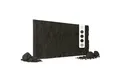Hexim Wandpaneel, (Steinoptik Felsen Platten 1 Stück 120x60cm PU Wandverkleidung 0,73 m² 3D Paneele Bruchstein Stone Dekor Wandpaneele Wanddeko Steinplatte Wohnzimmer Innenwand schwarz (A002-05 Light Black)