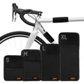 HENMI Fahrrad Rahmenschutz 4er Set,Carbon Rahmenschutz Fahrradträger,Fahrrad Transportschutz,Transportschutz Passend für Fahrradträger,Fahrrad Zubehör
