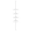 SONGMICS Teleskop-Duschregal BCB001A weiß 25,0 x 35,0 x 85,0 - 300,5 cm