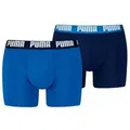 Puma 2P Men Everyday Basic Boxer Schwarz/Blau Baumwolle XX-Large Herren