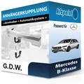 Für Mercedes B-Klasse 01.2019-jetzt G.D.W. Anhängerkupplung abnehmbar neu