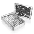 Vaily Alu Grillschalen Grillpfanne 20er Pack - Tropfschale Aluschale 34 x 23 cm