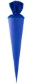 goldbuch 97825 Bastelschultüte, Rohling zum Selbstgestalten mit Filzverschluss, Schultüte 70cm, Zuckertüte zur Einschulung, für Einschüler, Schulkinder & Berufsanfänger, Blau