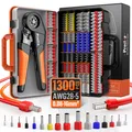 Crimpzangen Aderendhülsen Set, Crimpzange 0,0816mm² Aderendhülsenzange mit 35...