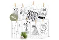 Amari befüllbarer Adventskalender AMARI® Adventskalender Tüten zum Befüllen mit Klammern