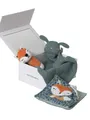 vertbaudet Schmusetuch Baby Geschenk-Set: Schmusetuch, Rassel & Stofftuch