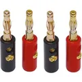Dynavox Bananenstecker Kunststoff 4 Stück