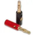 Dynavox Bananenstecker Rot Schwarz 4er-Set Kunststoff