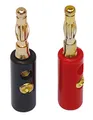 Dynavox Bananenstecker 2 x rot, 2 x schwarz